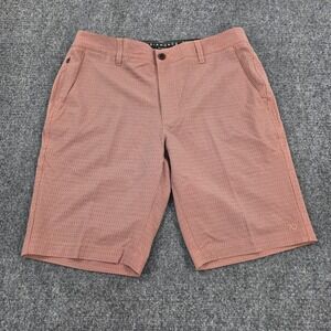 7 Diamonds Stadium Coral Performance Shorts M Size 32 Stretch‎ Water Resistant